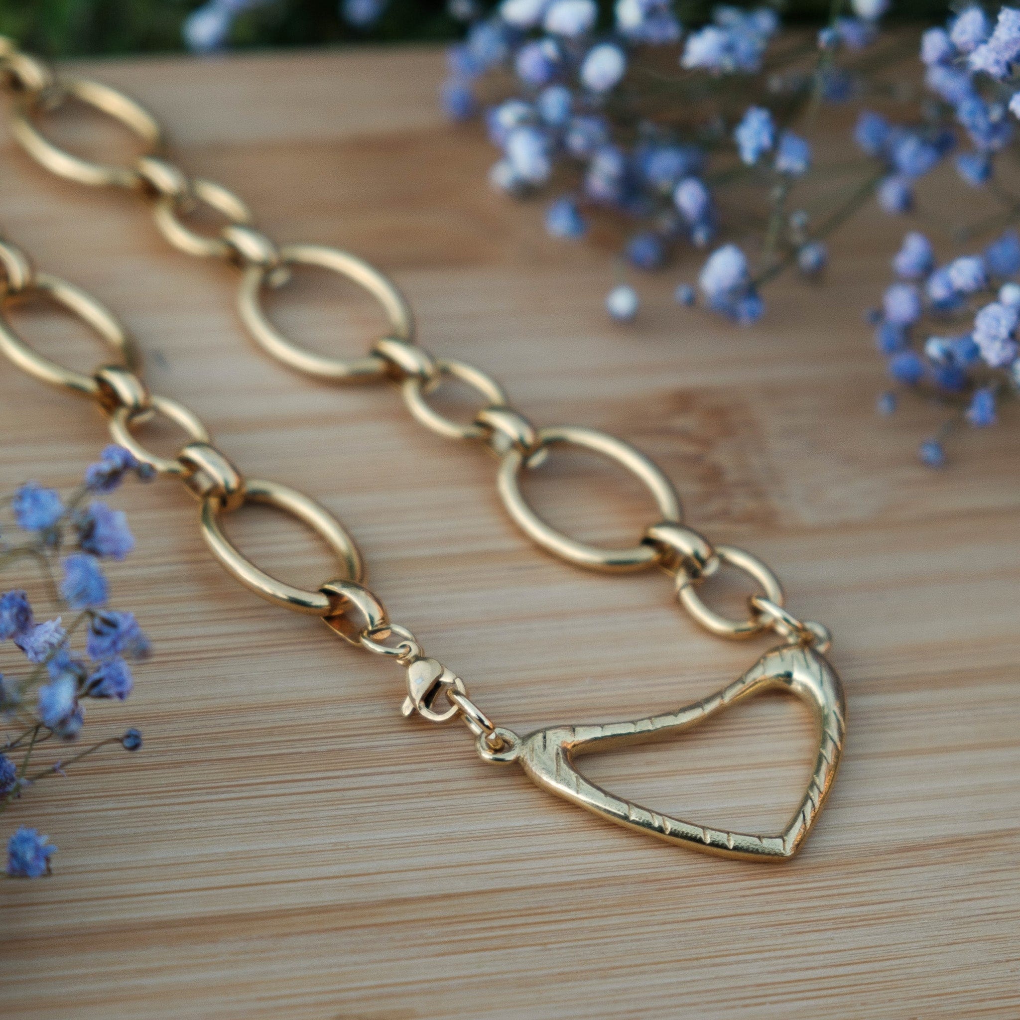 Abstract Heart Necklace - Image 4