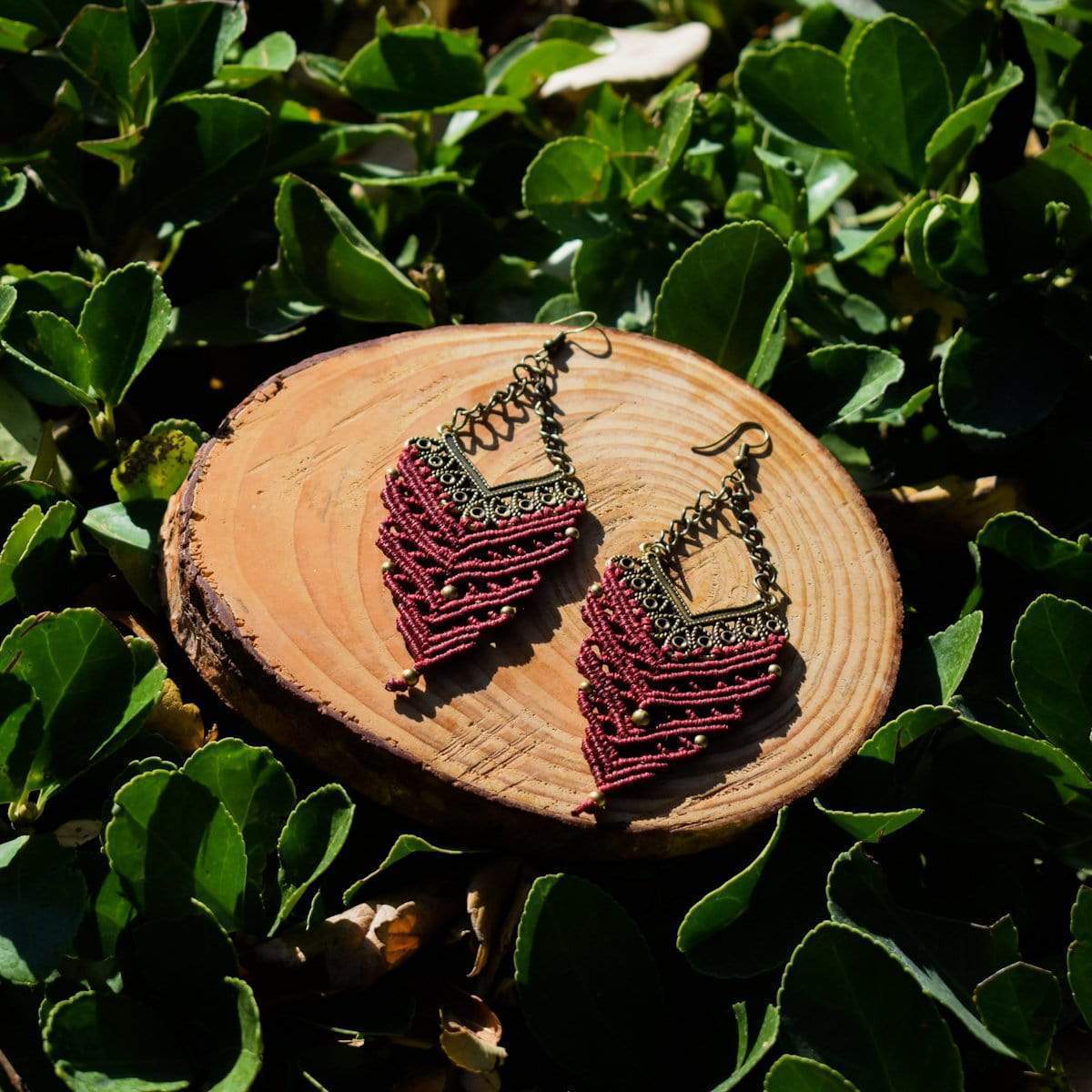 Armenistis Burgundy Earrings - Image 6