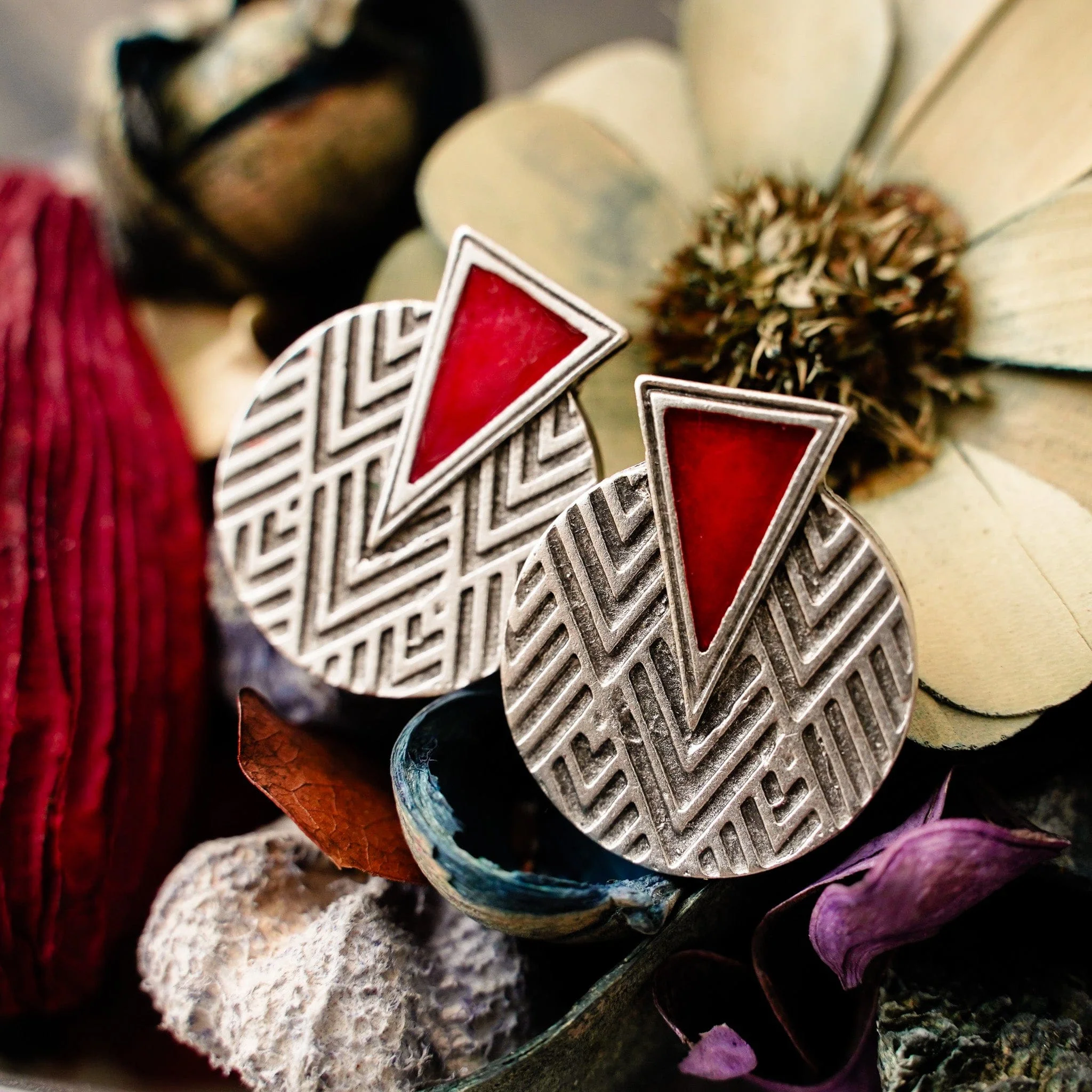 Berry Glow Earrings - Image 3