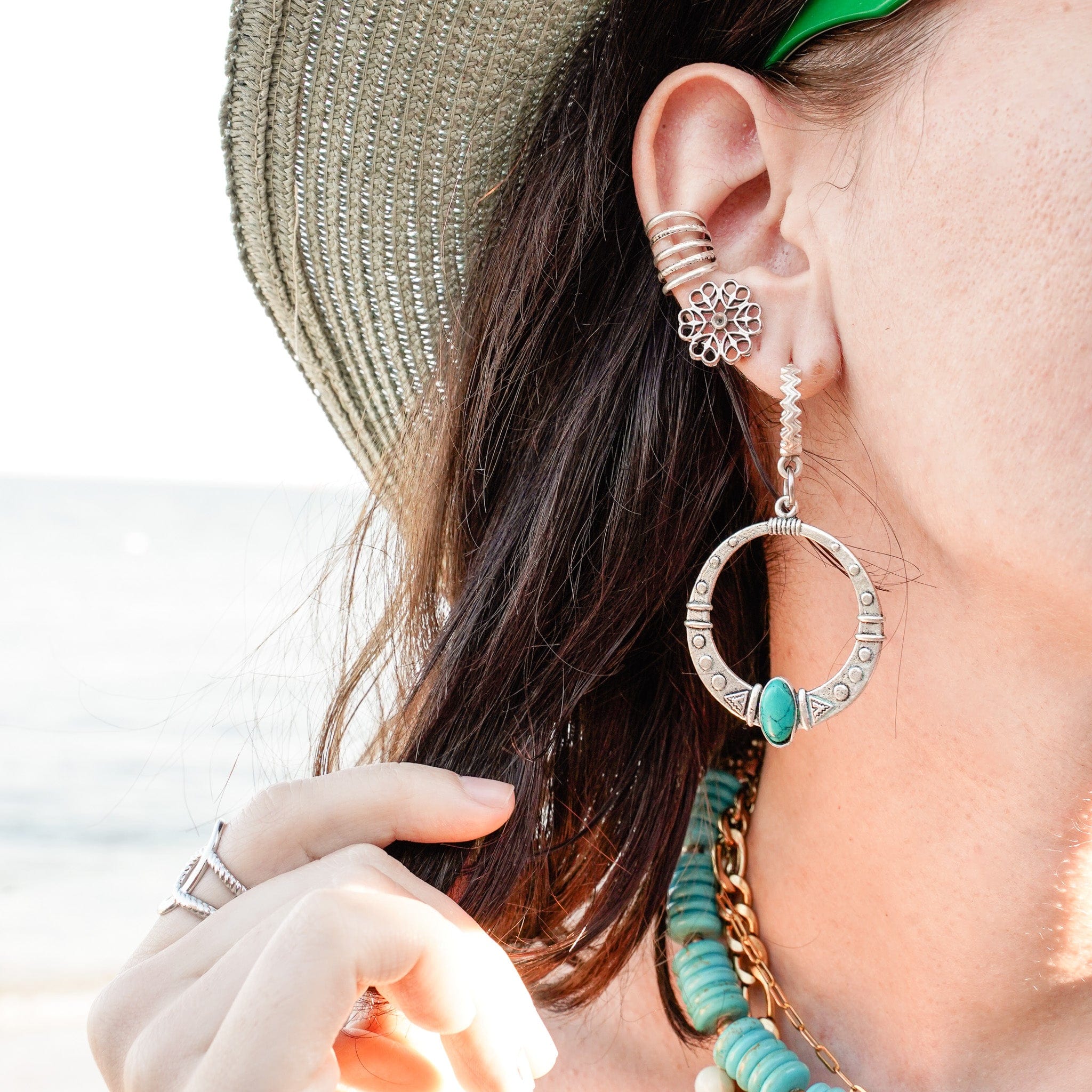 Boho Breeze Drops Earrings - Image 3