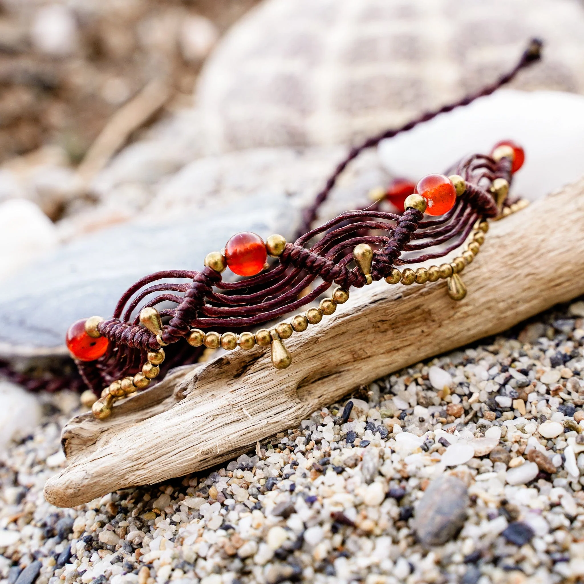 Carnelian Sunset Anklet - Image 3