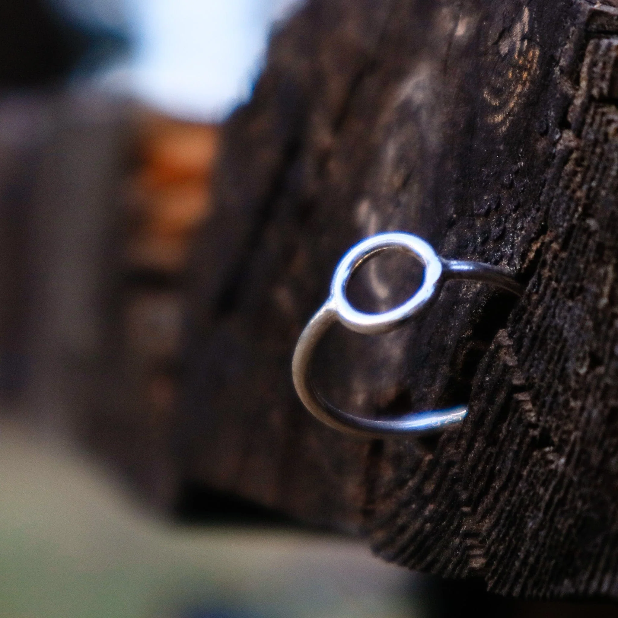 Circle Silver Ring - Image 4