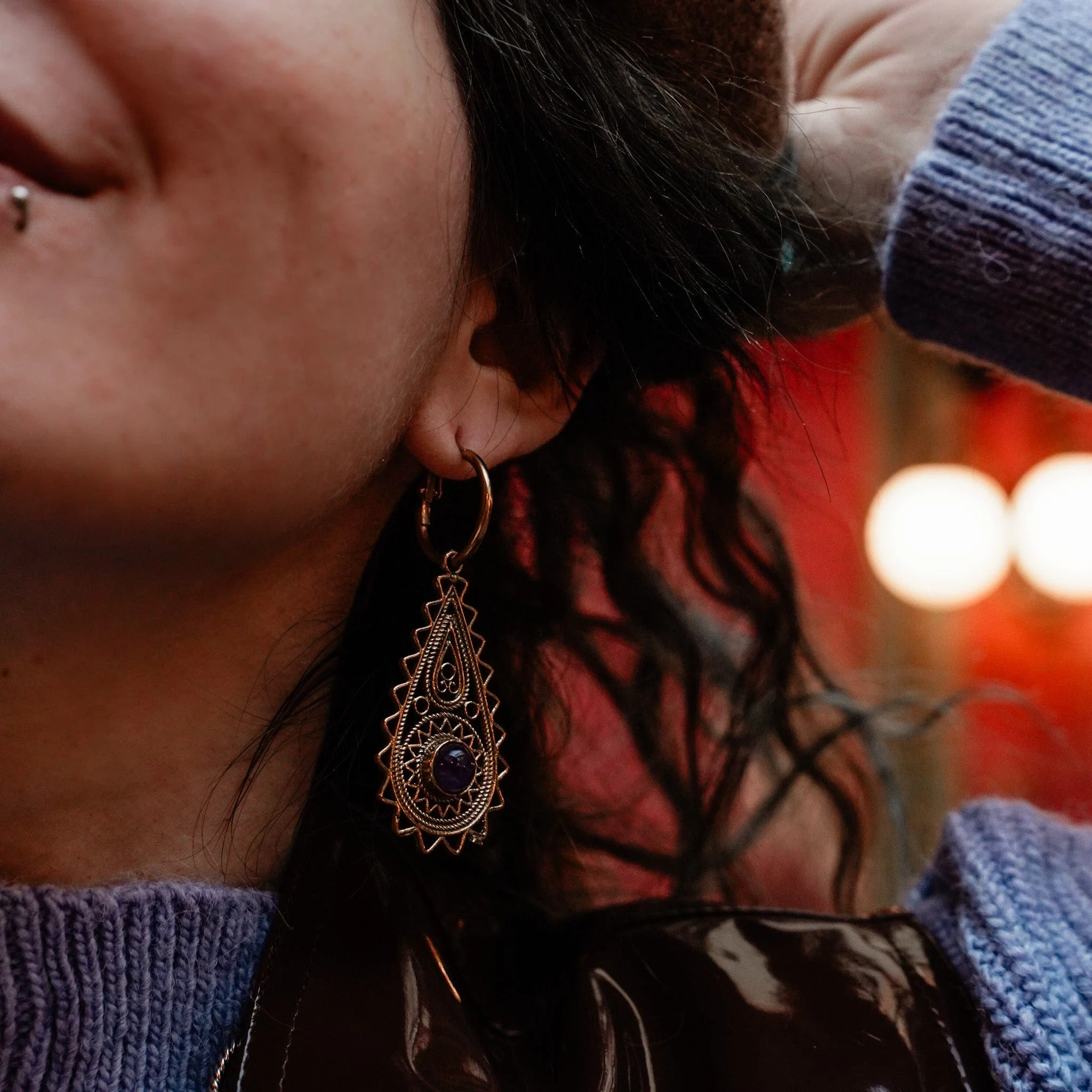Drop Of Dusk Earrings - Image 4