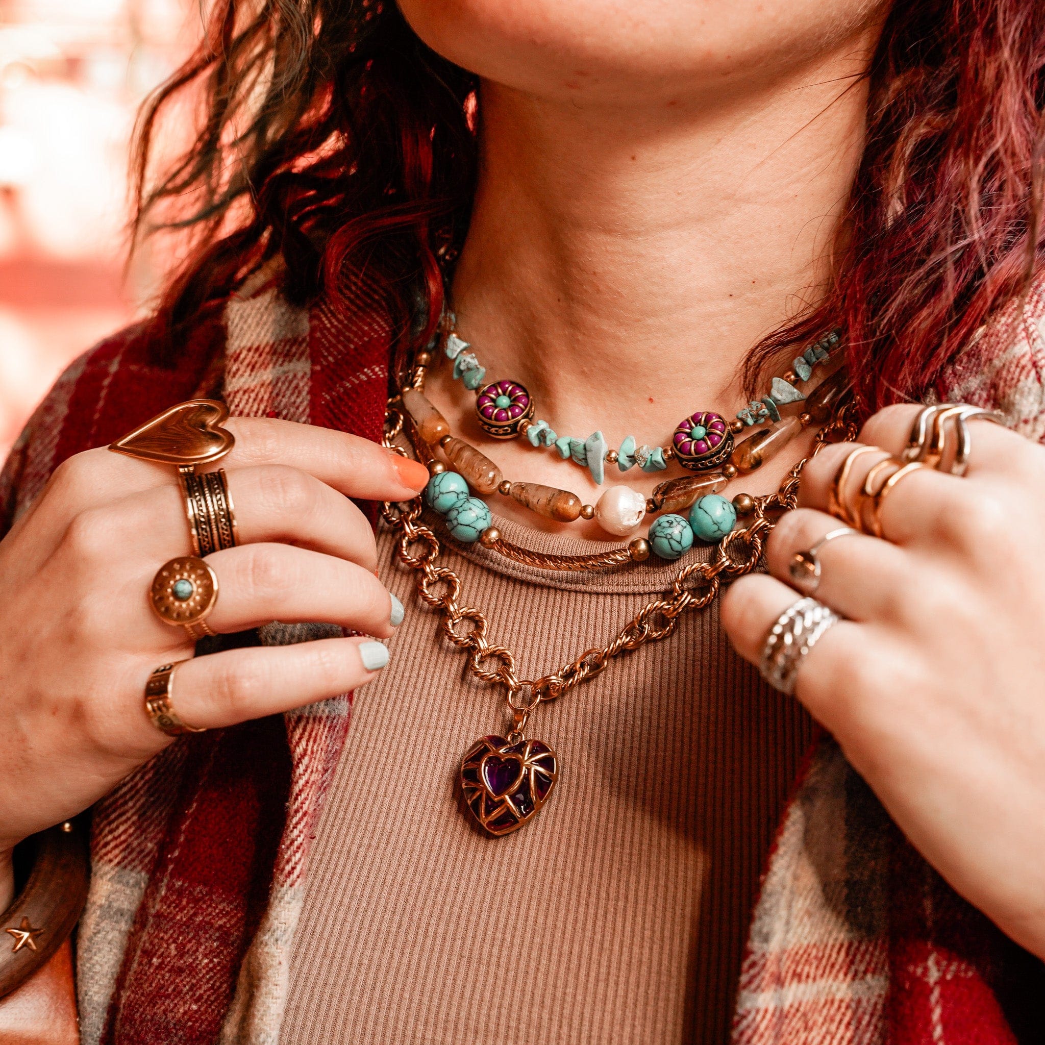 Earth & Pearl Necklace - Image 5