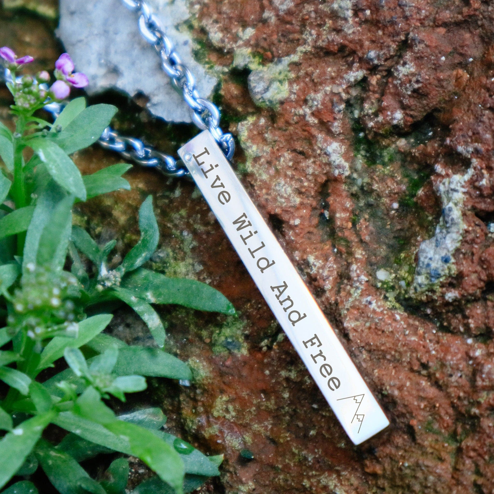 Engravable Bar Necklace - Image 7
