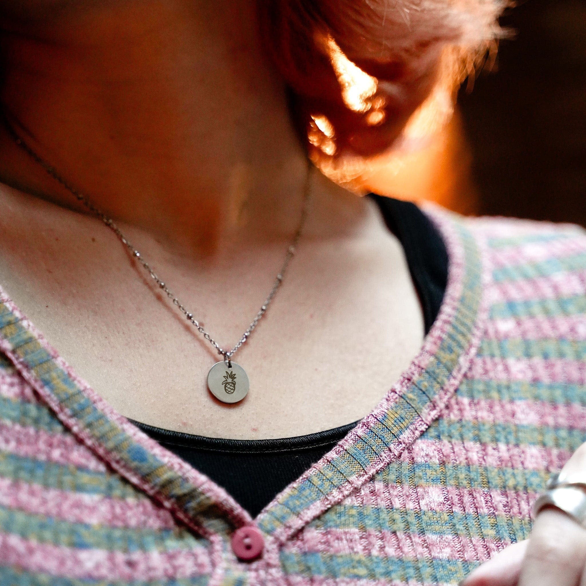 Engravable Coin Necklace - Image 3