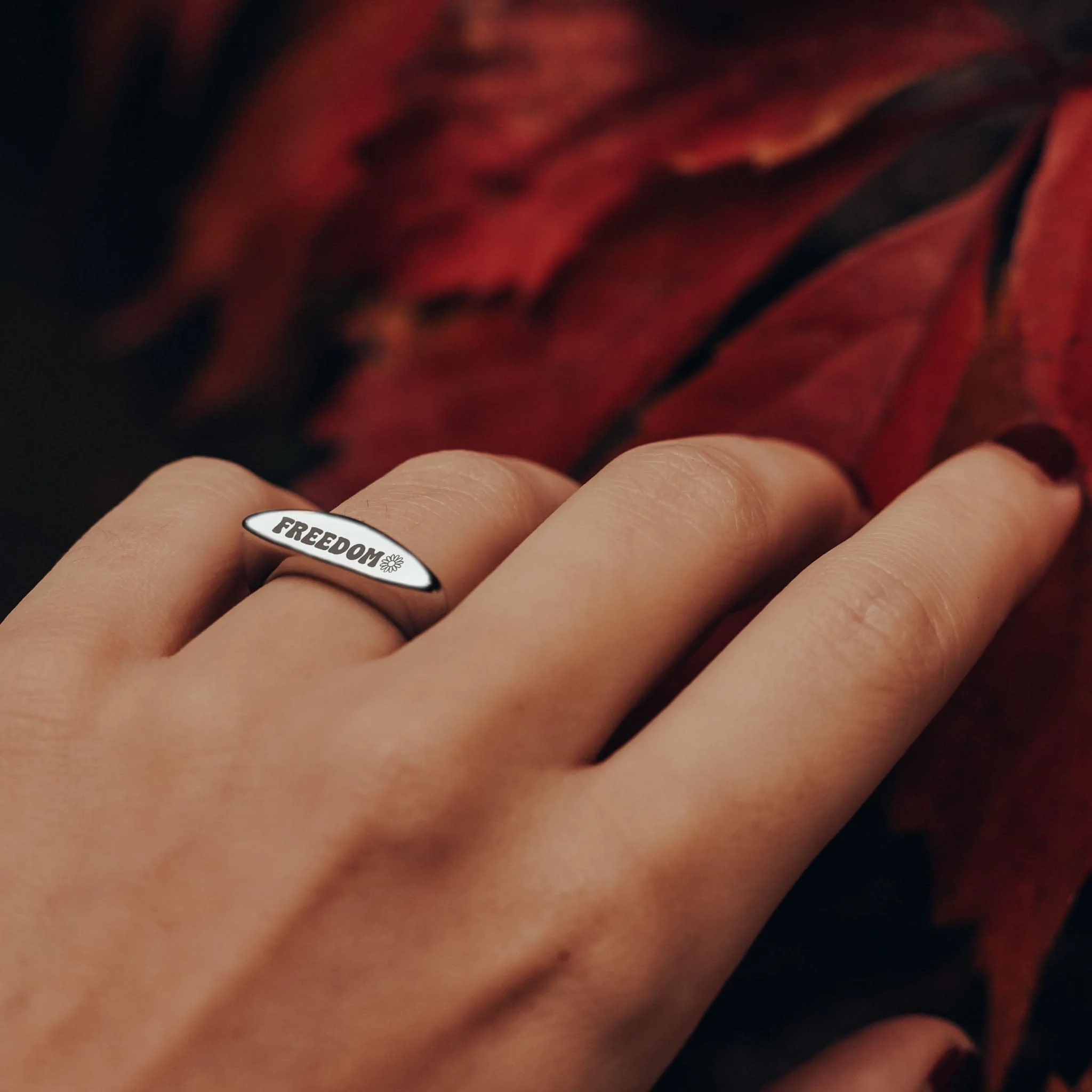 Engravable Dome Ring - Image 4