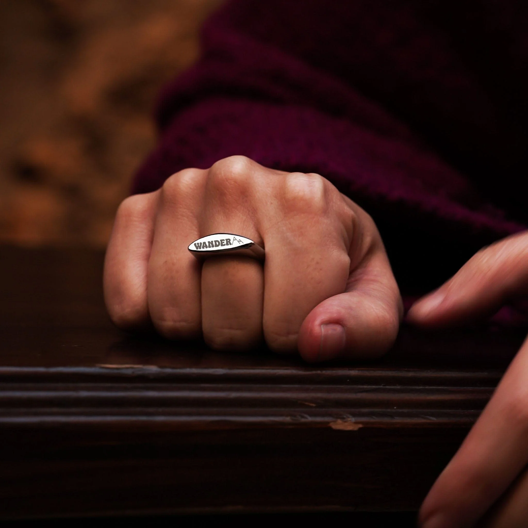 Engravable Dome Ring - Image 5