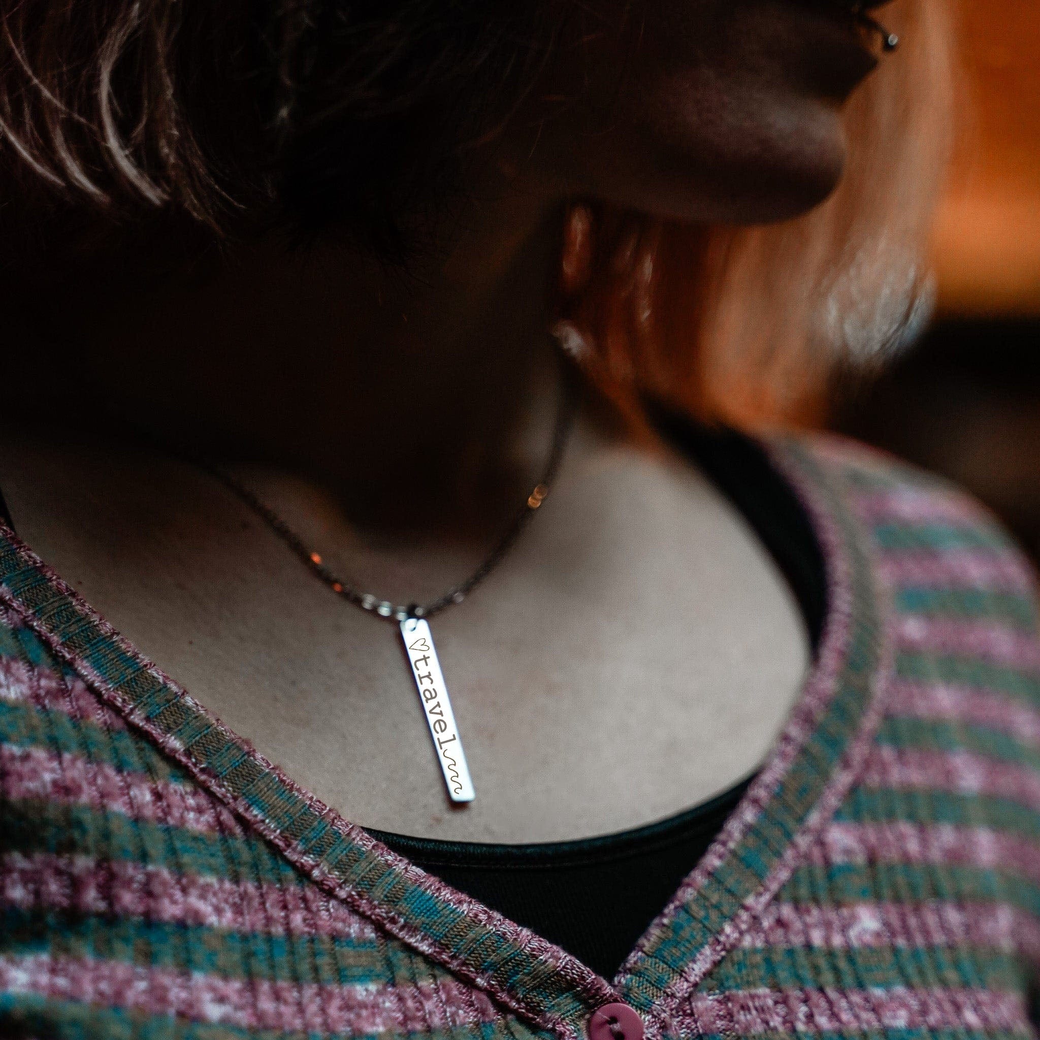 Engravable Simple Necklace - Image 4