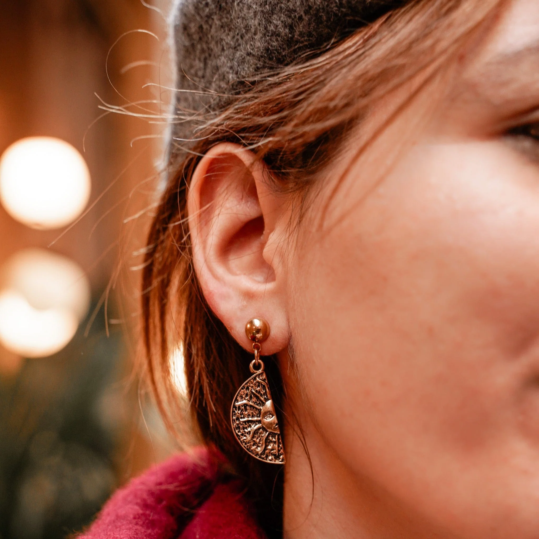 Golden Eclipse Earrings - Image 4