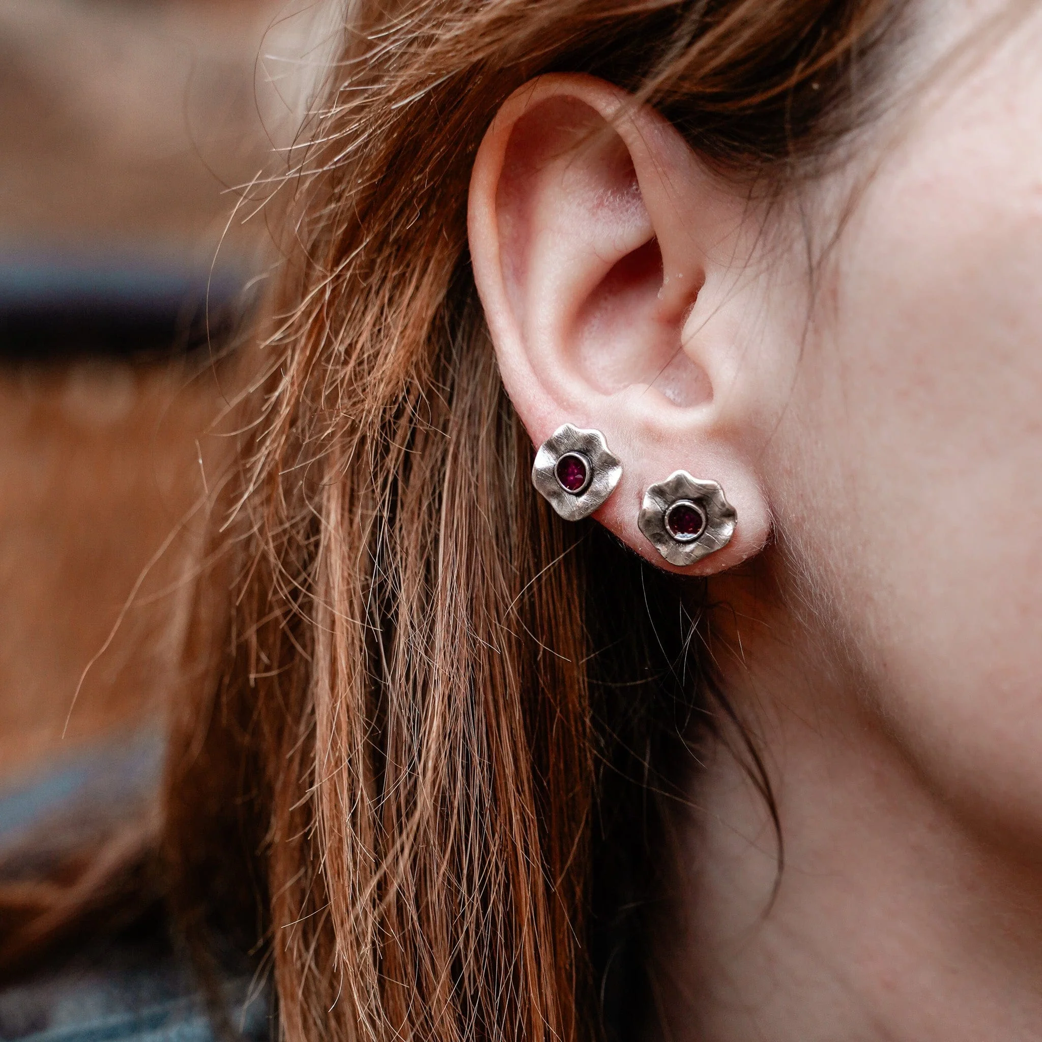 Petite Petal Earrings - Image 2