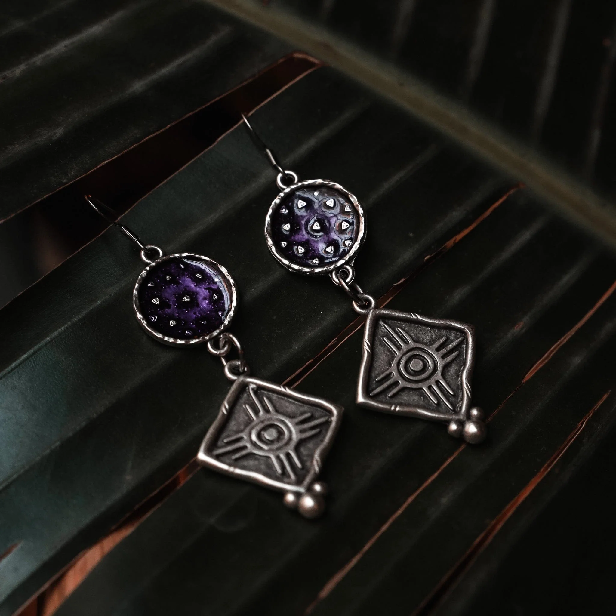 Purple Caravan Earrings - Image 5