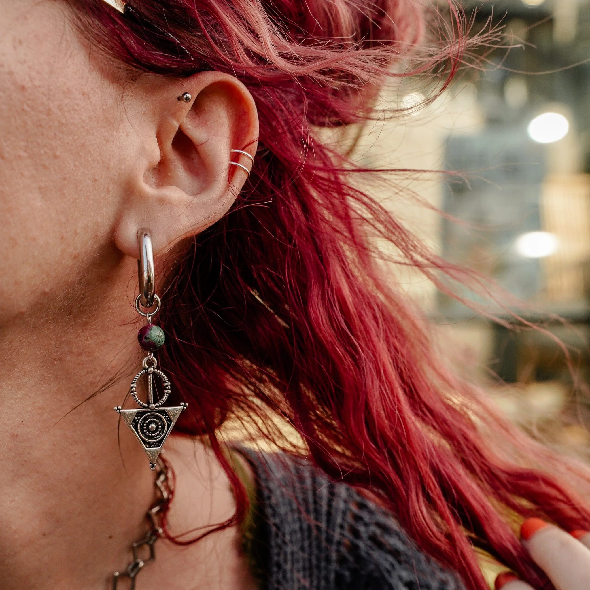 Raw Rhythm Earrings - Image 2