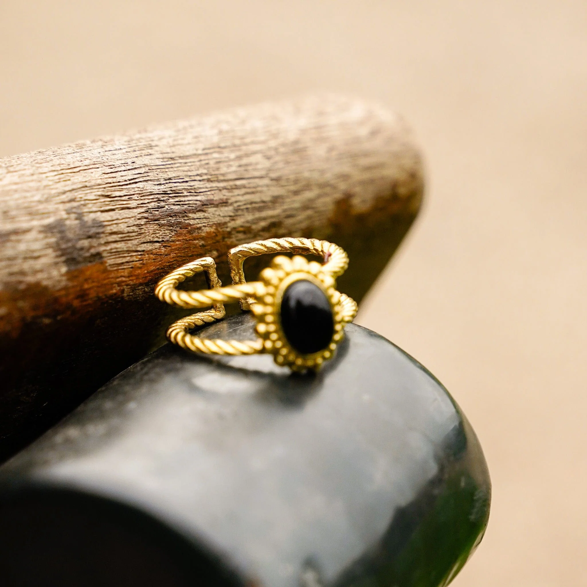 Shadowed Gold Ring - Image 3