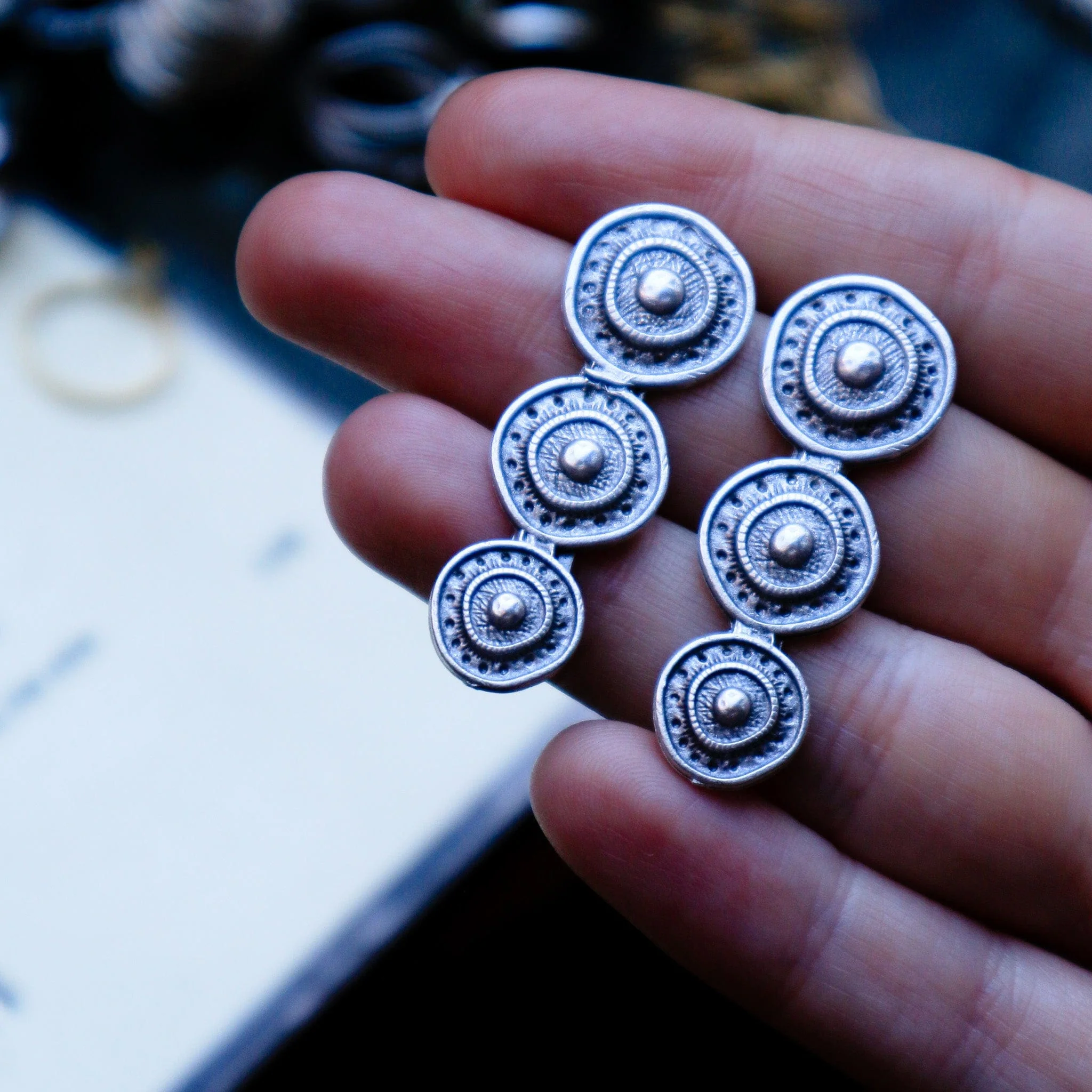 Shield Of Three Earrings