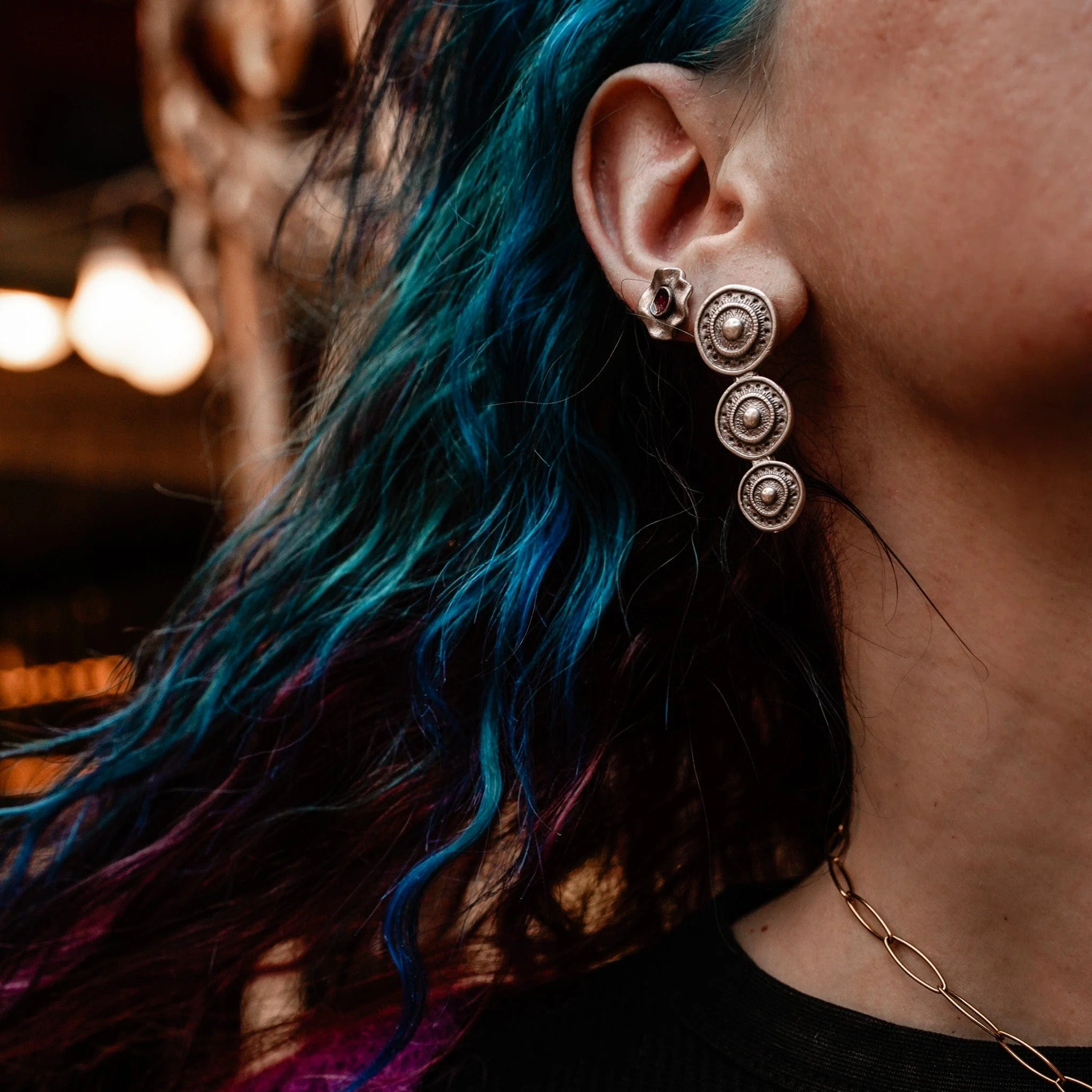 Shield Of Three Earrings - Image 2