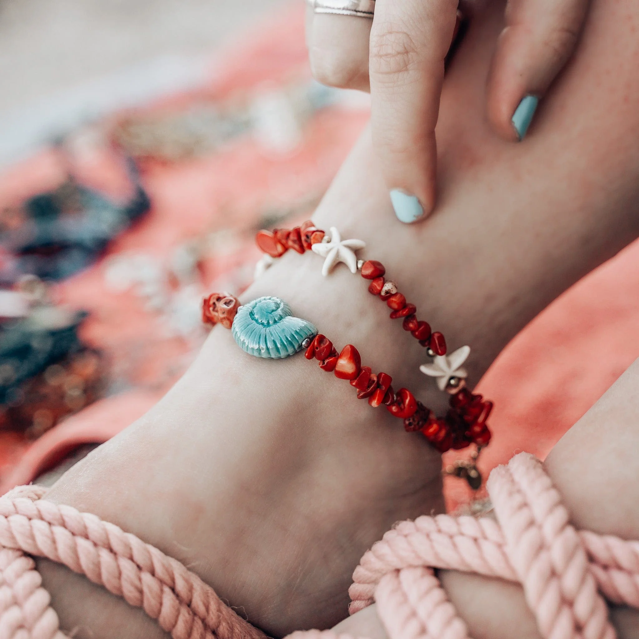 Smile & Shell Anklet - Image 6