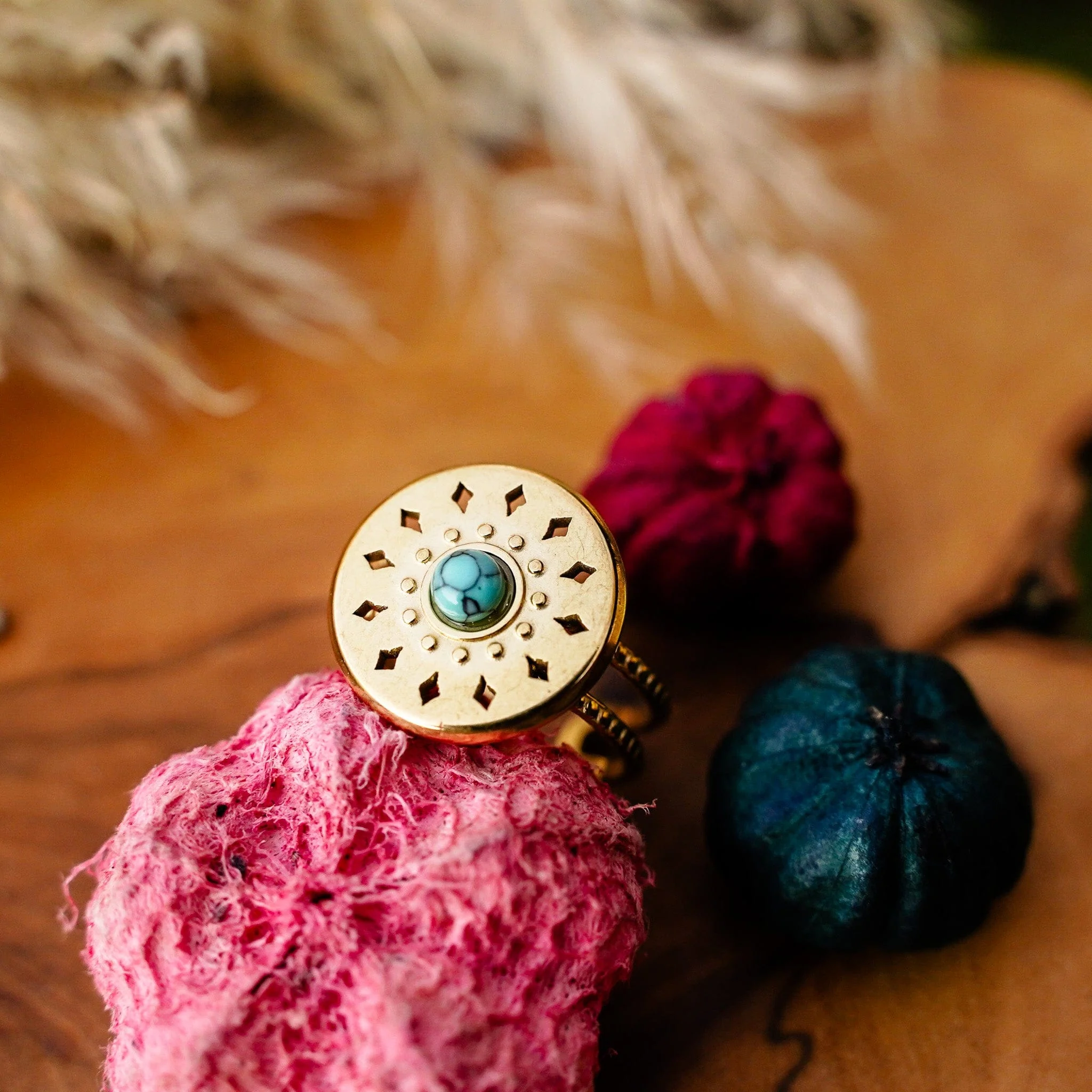 Turqua Circle Ring