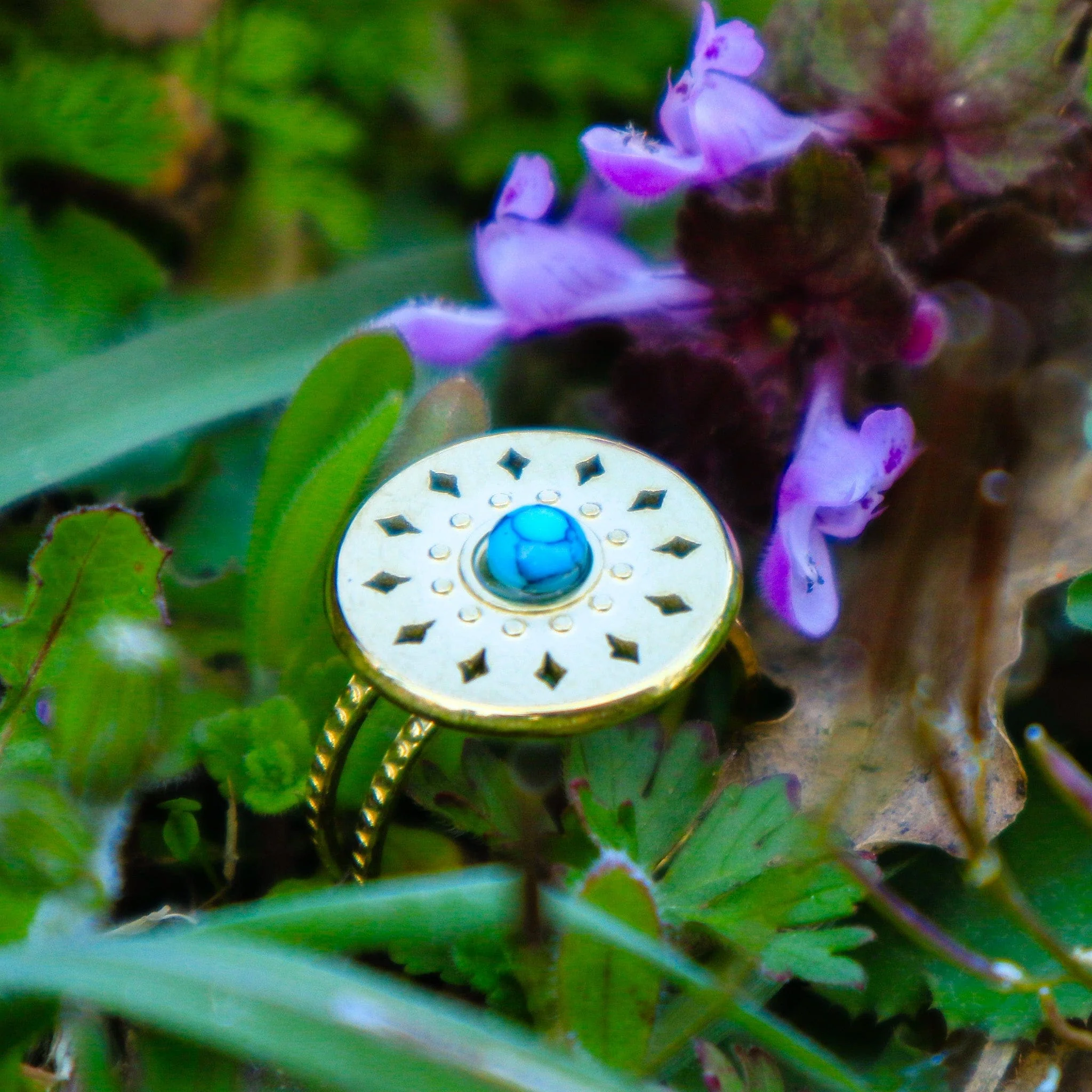 Turqua Circle Ring - Image 4