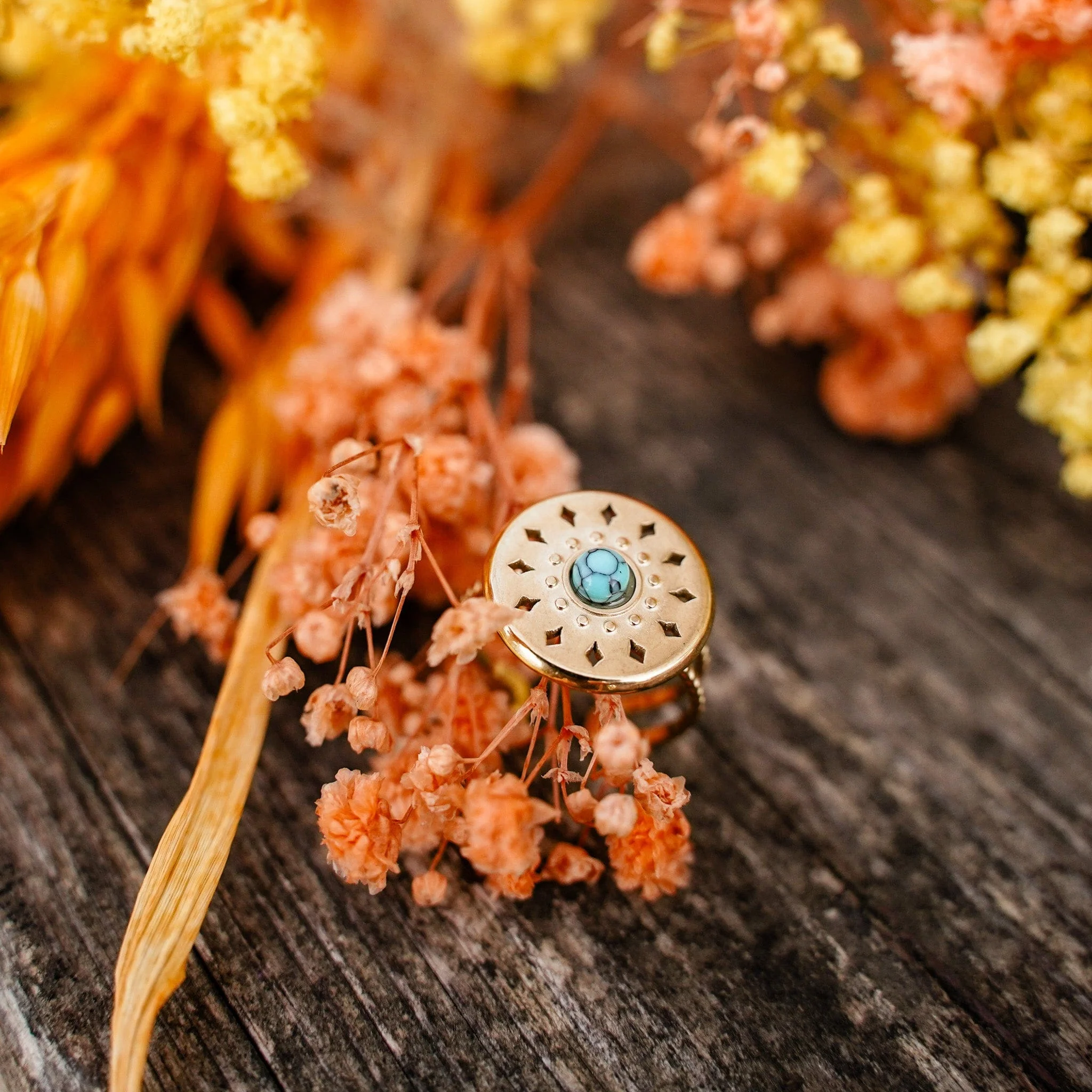 Turqua Circle Ring - Image 6